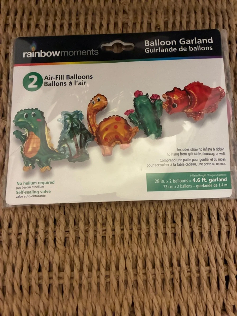 Green and Red Dinosaur Balloon Garland
